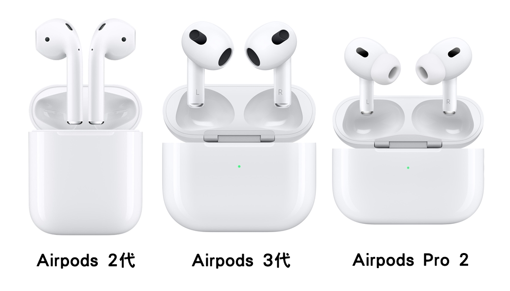 2024年AirPods系列四大重點規格比較，根據預算及需求挑選適合的AirPods！